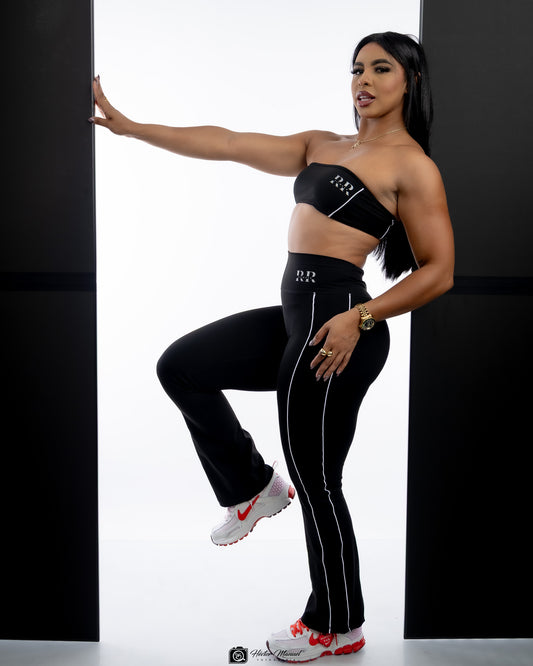 BLACK STRAPLESS 2 PIECES SET