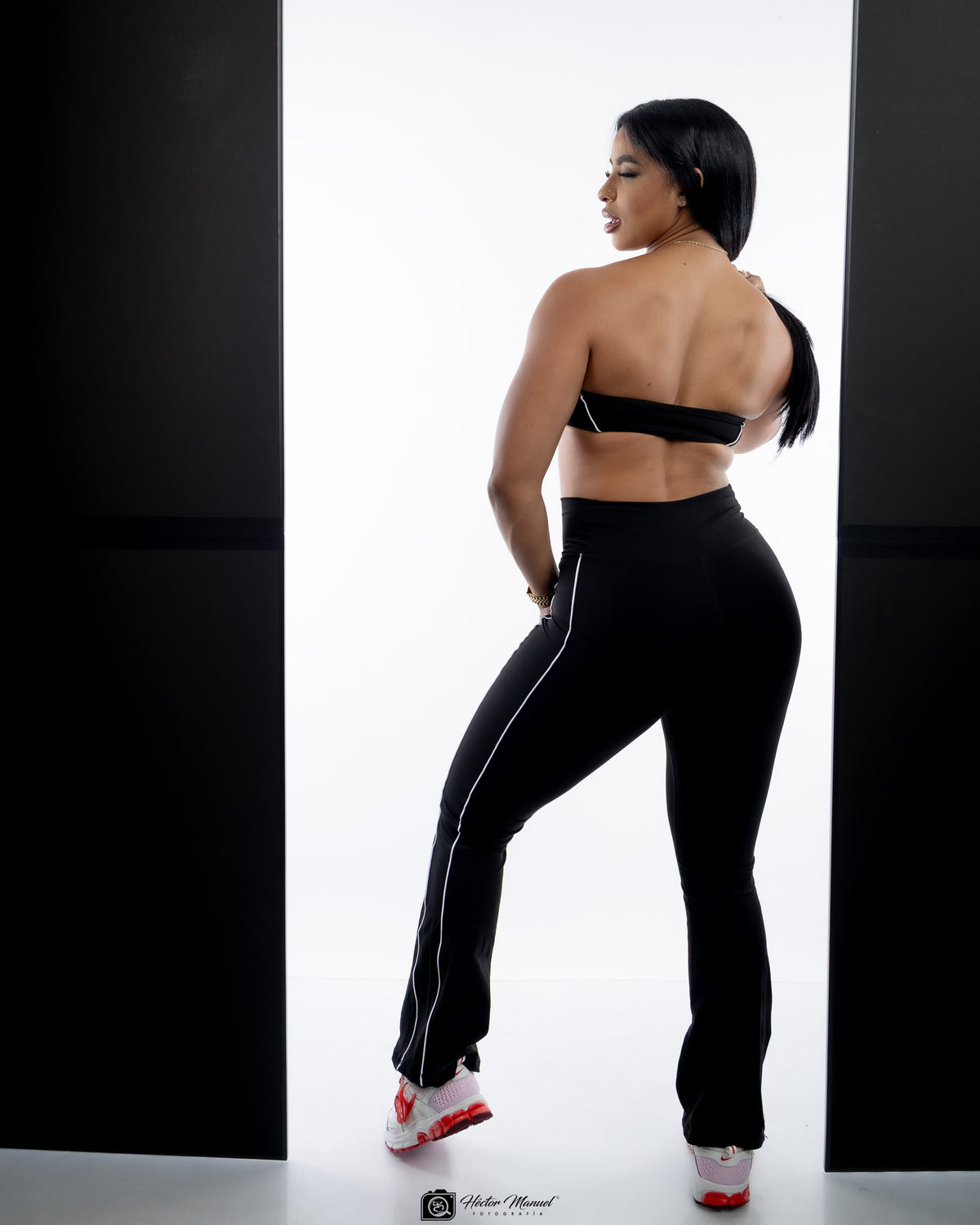 BLACK STRAPLESS 2 PIECES SET