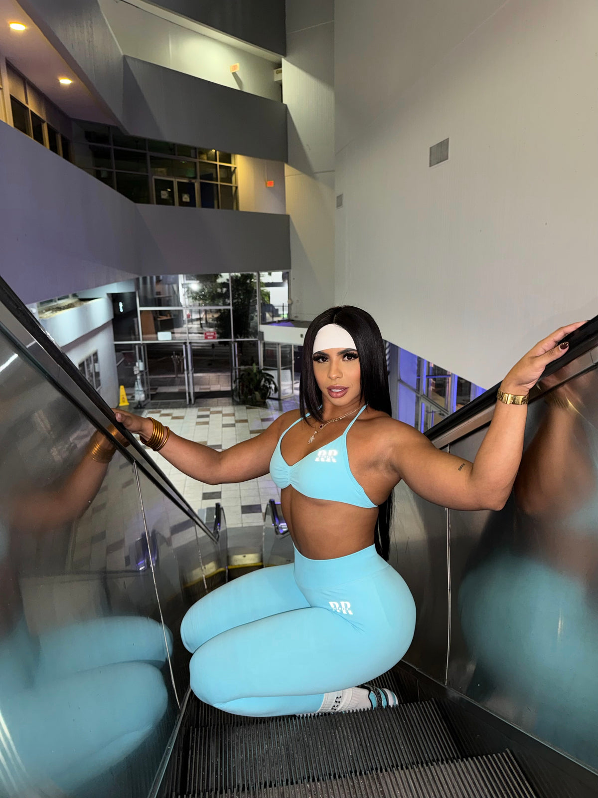 Sky blue 2 pieces set